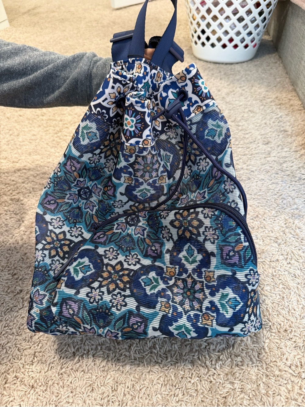 Vera Bradley Lisbon Medallion Cool Drawstring Backpack Mesh Brand new with tags